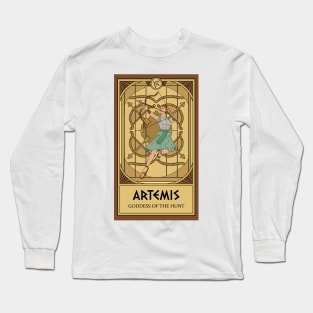 Artemis Tarot Card Long Sleeve T-Shirt